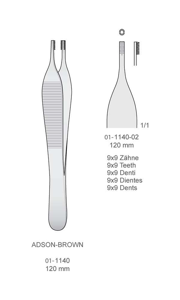 Tissue Forceps , ADSON-BROWN