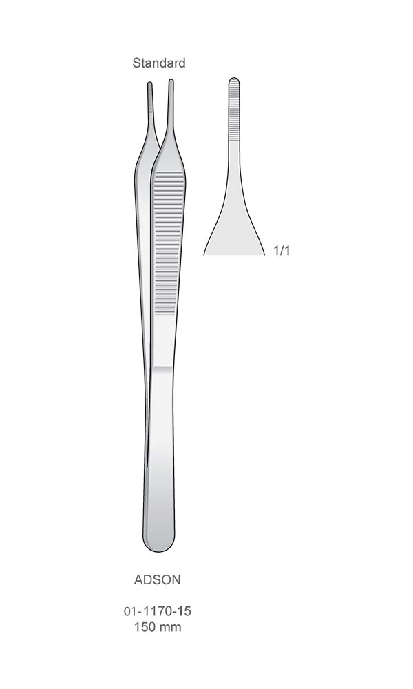 Tissue Forceps , ADSON , Standard