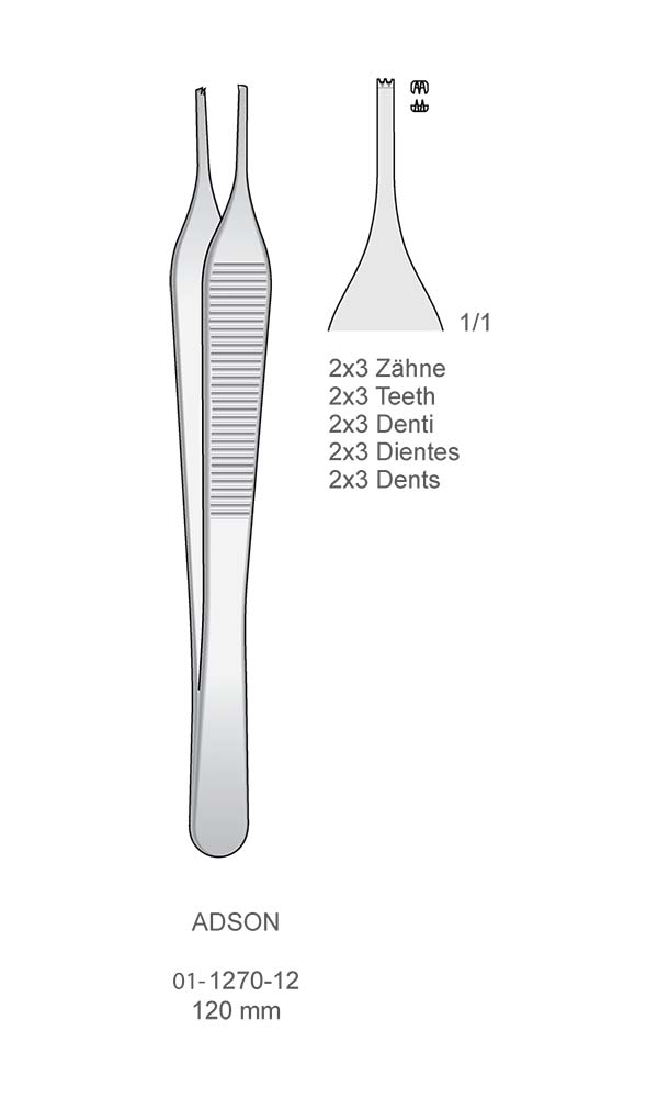 Tissue Forceps - Dressing forceps , ADSON