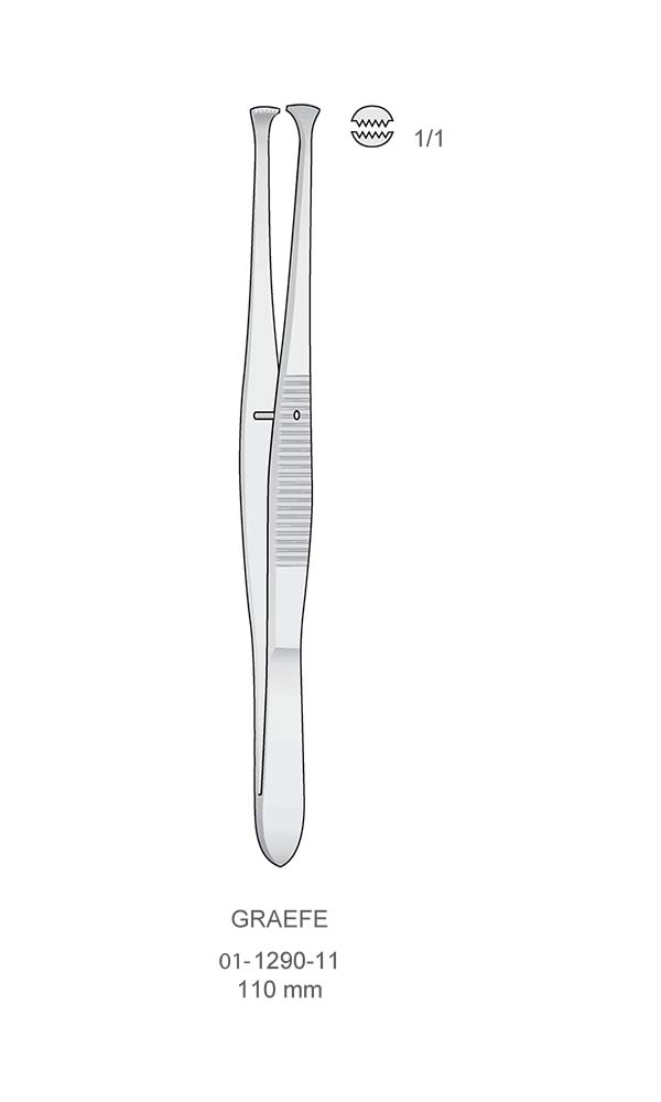 Tissue Forceps - Dressing forceps , GRAEFE