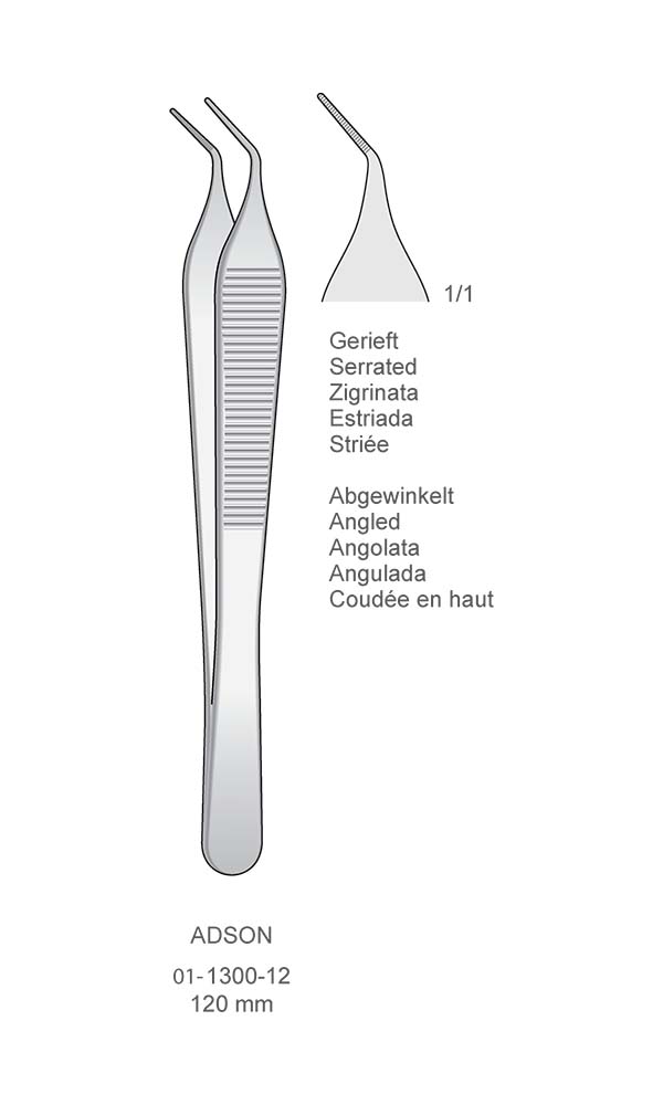 Tissue Forceps - Dressing forceps , ADSON