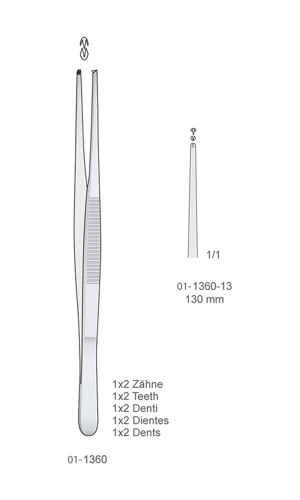 Tissue Forceps - Dressing forceps , Narow