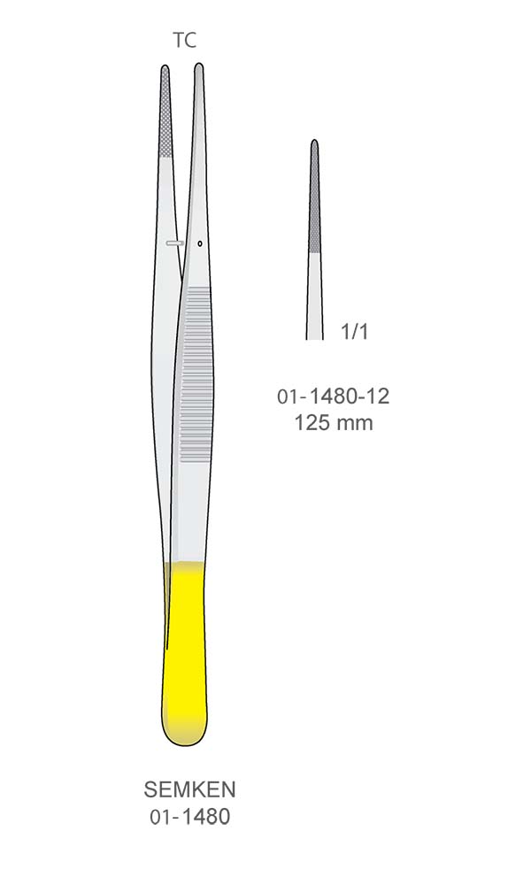 Tissue Forceps, Non-traumatic Forceps , SEMKEN