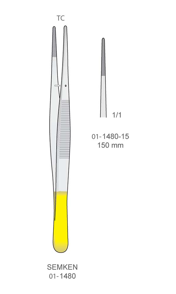 Tissue Forceps, Non-traumatic Forceps , SEMKEN