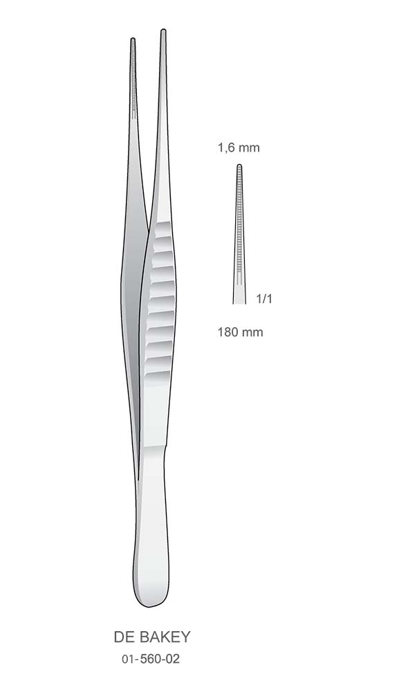 Tissue and Dressing Forceps , DE BAKEY