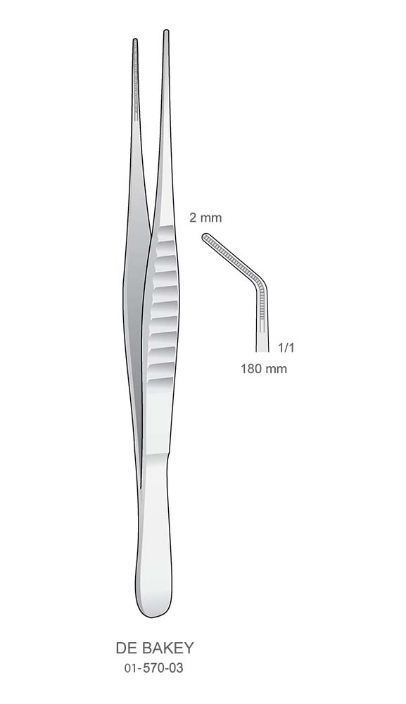 Tissue and Dressing Forceps , DE BAKEY