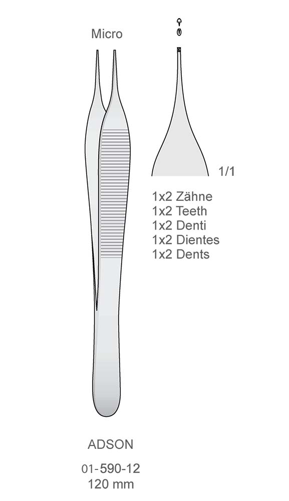 Tissue and Dressing Forceps , ADSON