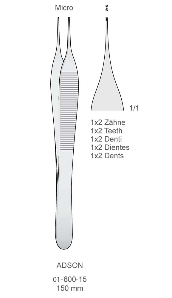 Tissue and Dressing Forceps , ADSON