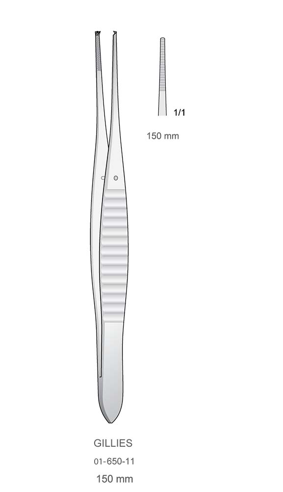 Tissue Forceps , GILLIES