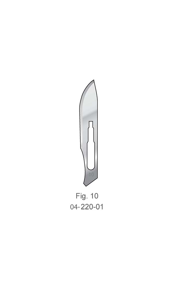 Scalpel Blades and Handle , Fig. 10