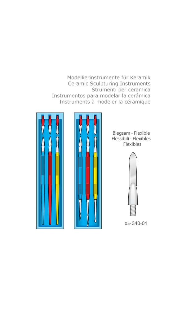 Ceramic Sculpturing Instruments , Flexible