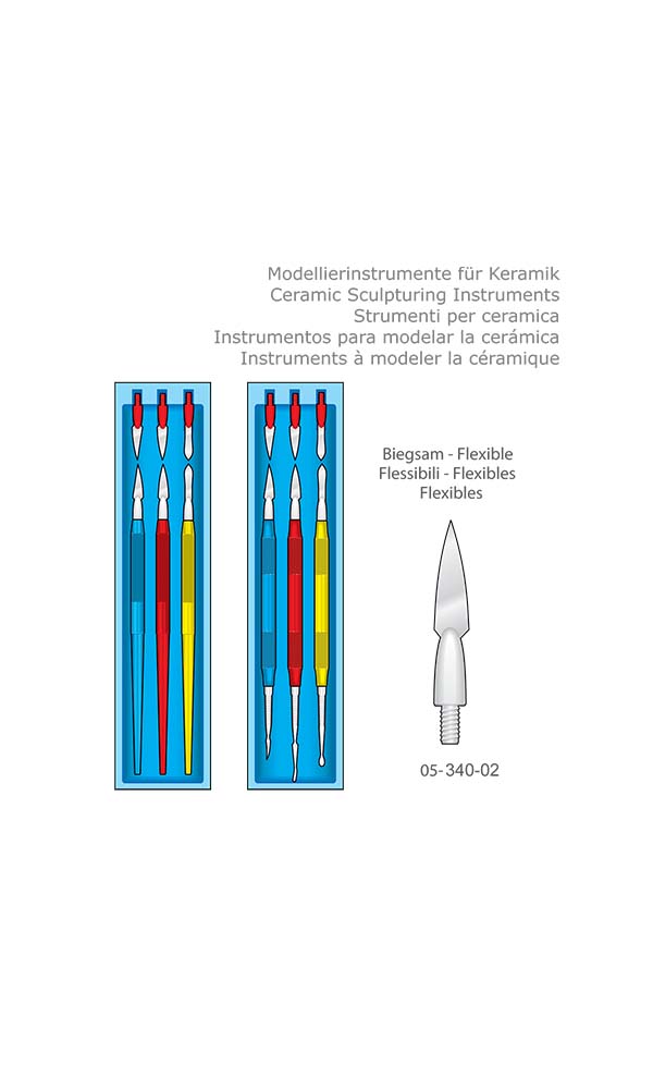 Ceramic Sculpturing Instruments , Flexible