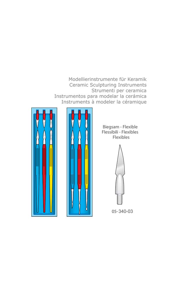 Ceramic Sculpturing Instruments , Flexible