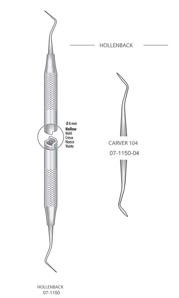 Amalgam carvers , HOLLENBACK , CARVER 104