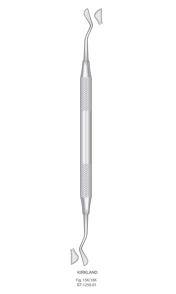 Gingivectomy knives , KIRKLAND , Fig. 15K/16K