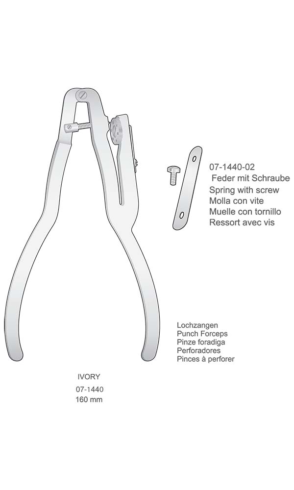 Rubber-Dam Instruments , Spring with screw