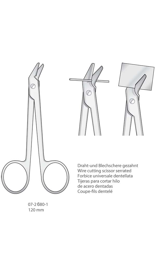 Scissors for thin steel and precious metal sheets