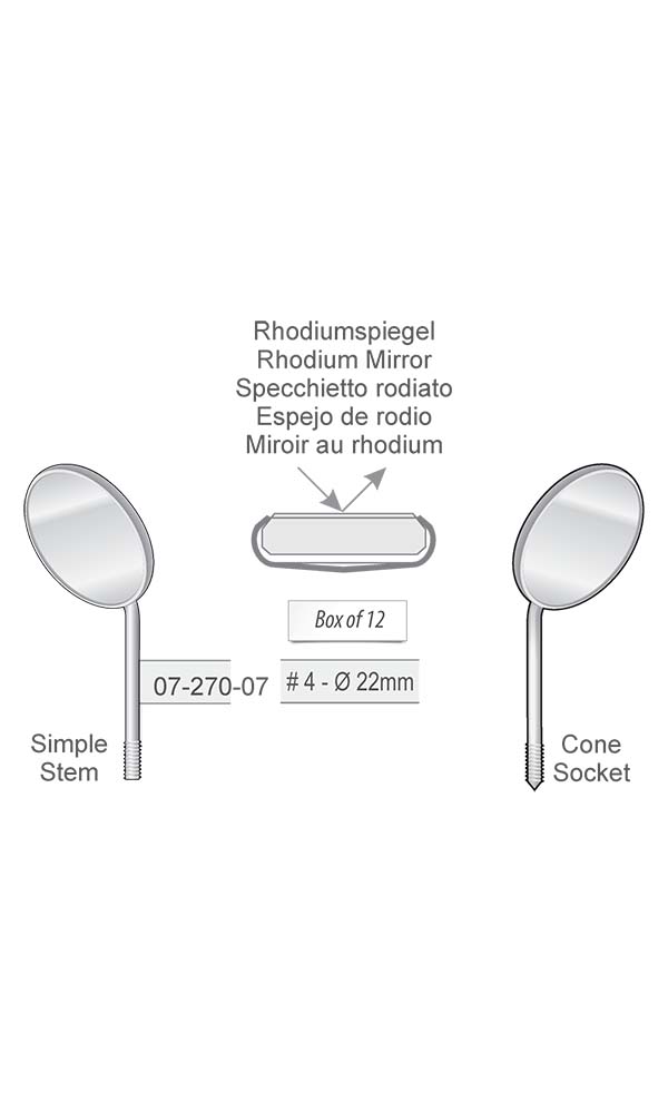 Mirrors and handles , # 4 , Rhodium Mirror