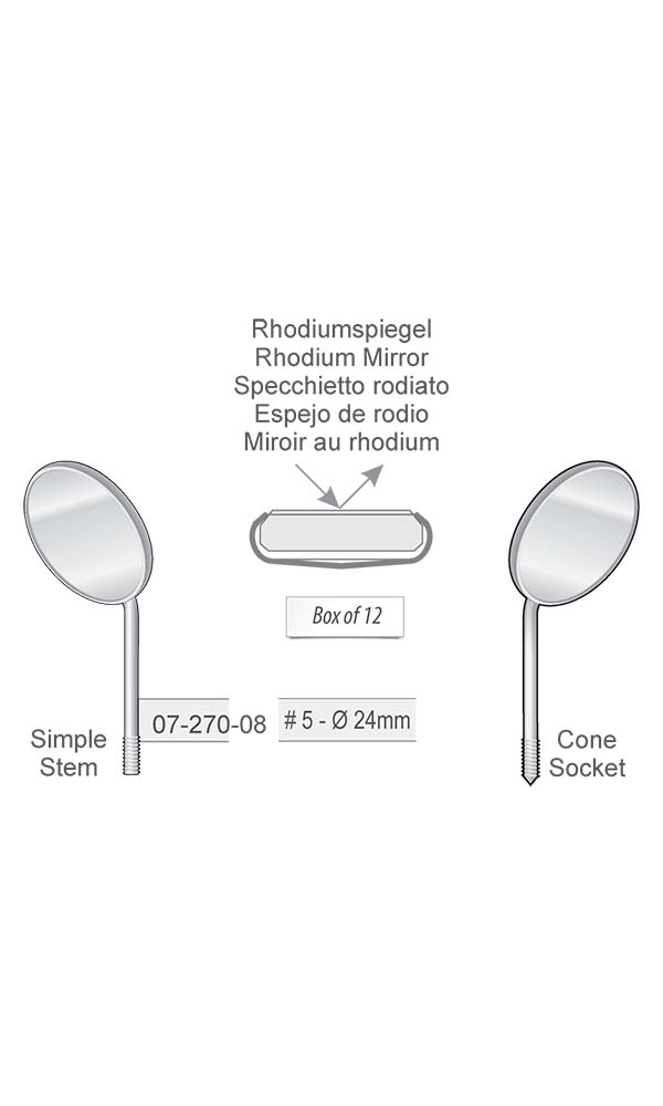 Mirrors and handles , # 5 , Rhodium Mirror