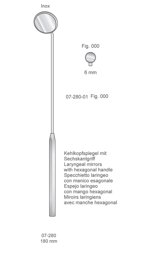 Mirrors and handles , Fig. 000 , Inox