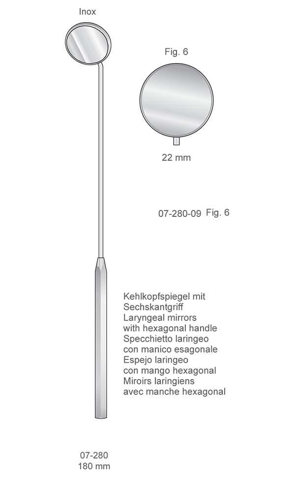 Mirrors and handles , Fig. 6 , Inox