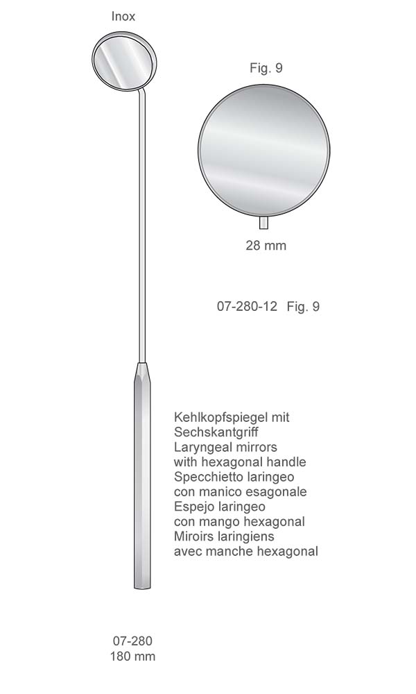 Mirrors and handles , Fig. 9 , Inox