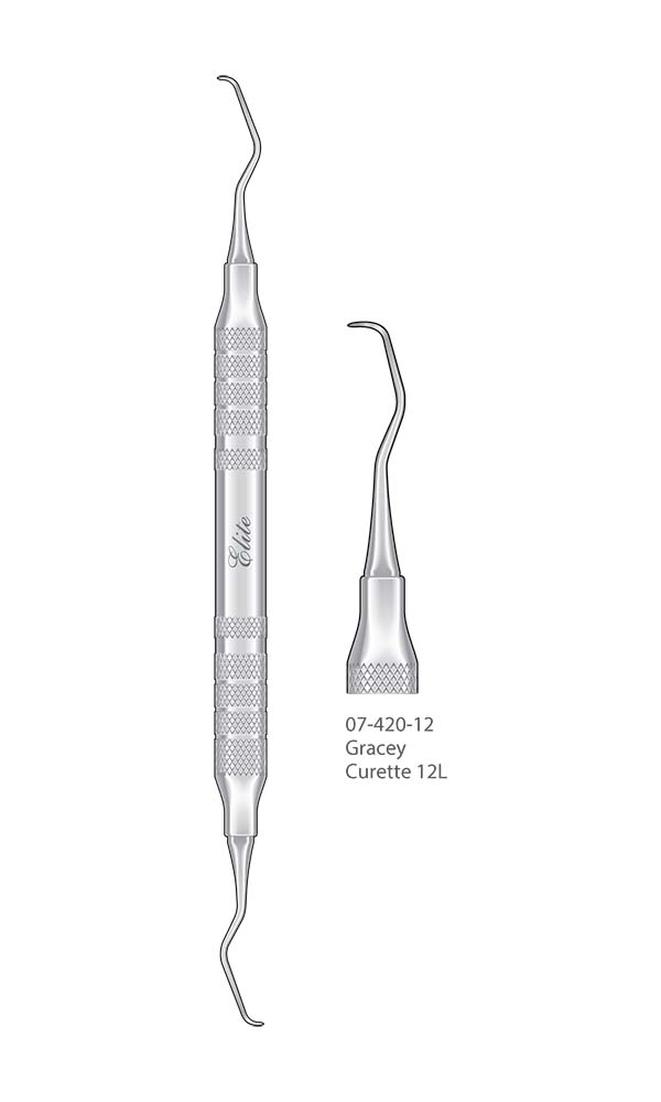 Scalers and Curettes, Gracey , Curette 12L , Elite Extra Thin