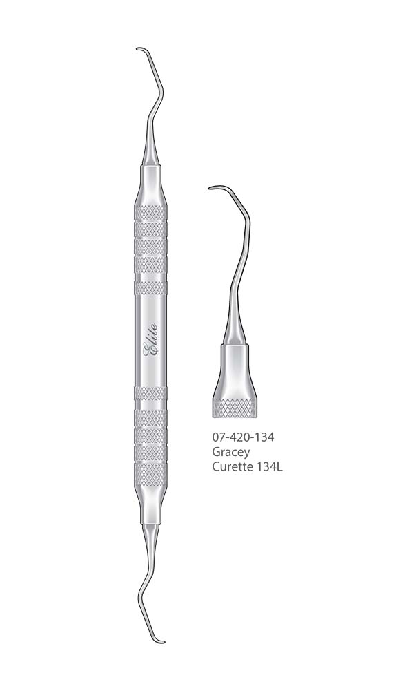 Scalers and Curettes, Gracey , Curette 134L , Elite Extra Thin