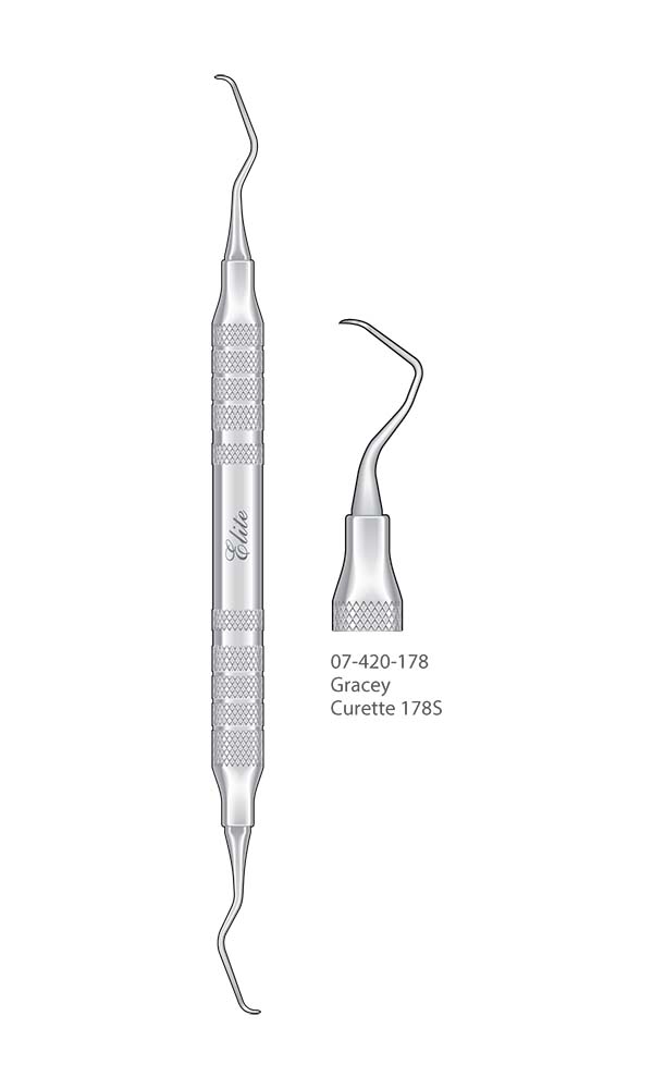 Scalers and Curettes, Gracey , Curette 178S , Elite Extra Thin