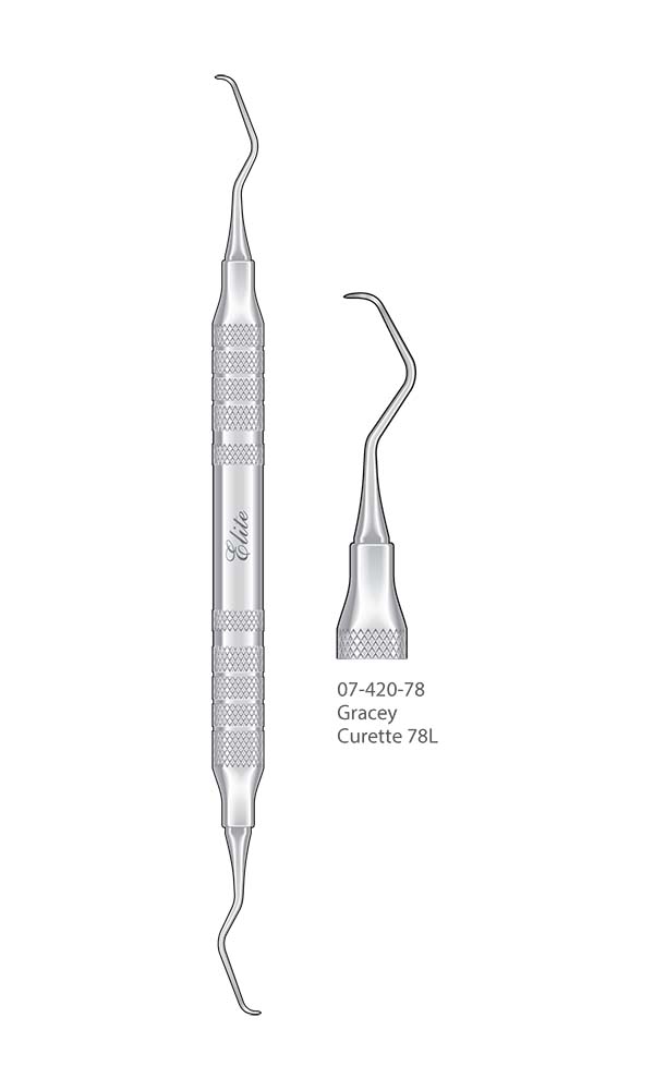 Scalers and Curettes, Gracey , Curette 78L , Elite Extra Thin