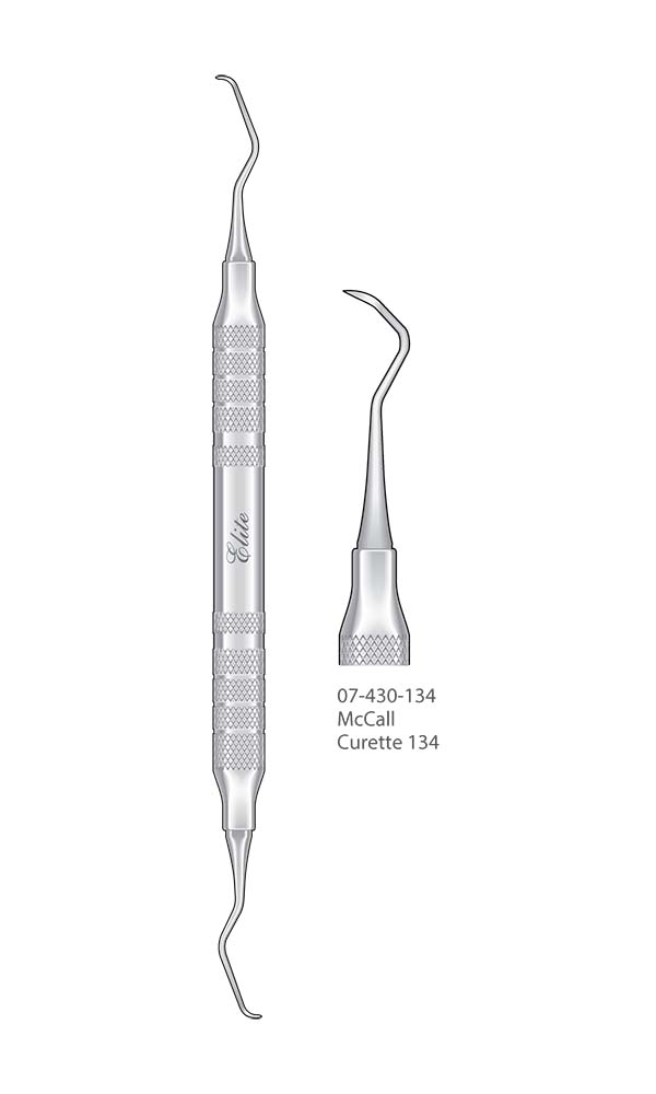 Scalers and Curettes, McCall Curette 134 , Elite Extra Thin