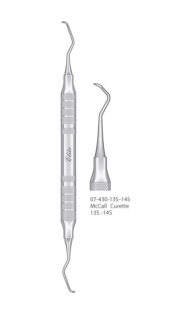 Scalers and Curettes, McCall Curette 13S-14S , Elite Extra Thin