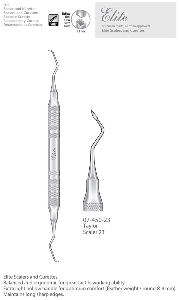 Scalers and Curettes , Taylor Scaler 23