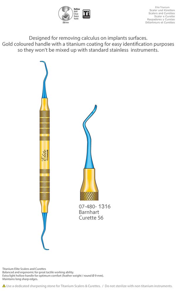 Scalers and Curettes , Barnhart Curette 56