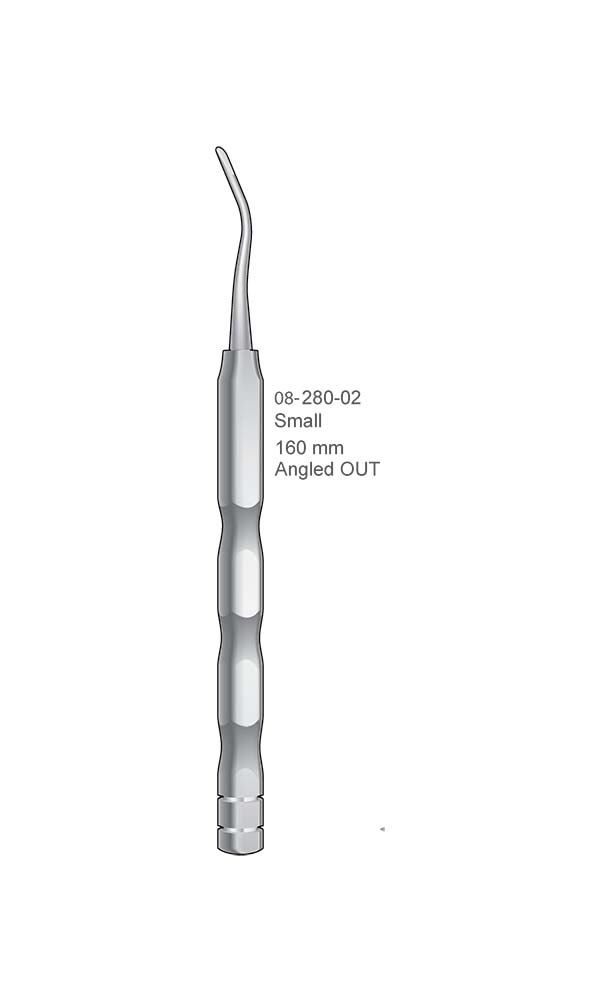 Root Elevators , Angled OUT , Small