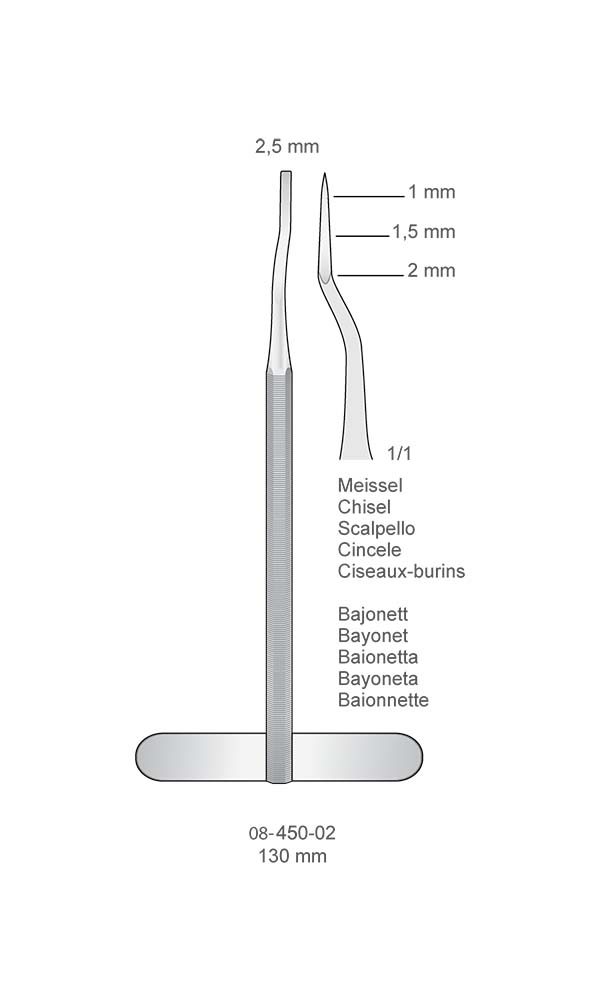 Root Elevators , Chisel , Bayonet