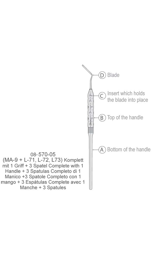 Scalers - Periotomes , 4 Parts A,B,C,D