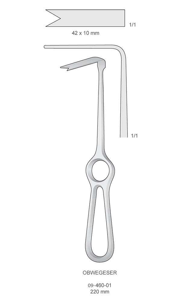 Retractors , OBWEGESER , Ramus Retractor for nasal spine