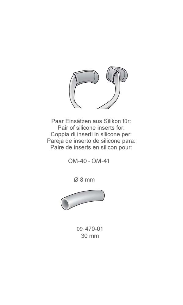 Mouth gags , Pair of silicone inserts for