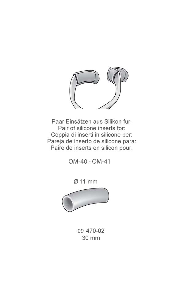 Mouth gags , Pair of silicone inserts for