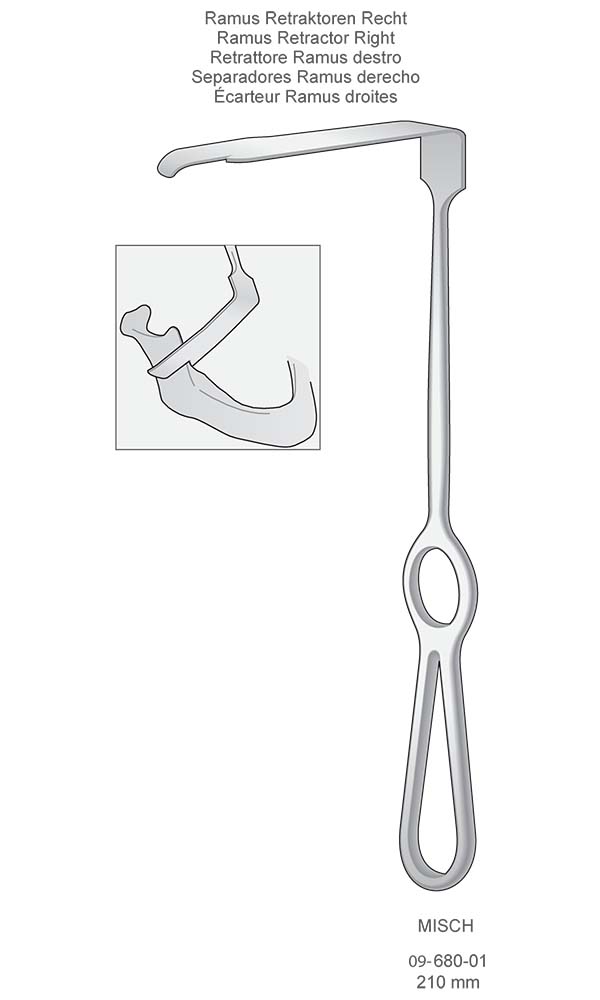 Retractors , MISCH , Ramus Retractor Right