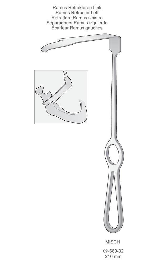 Retractors , MISCH , Ramus Retractor Left