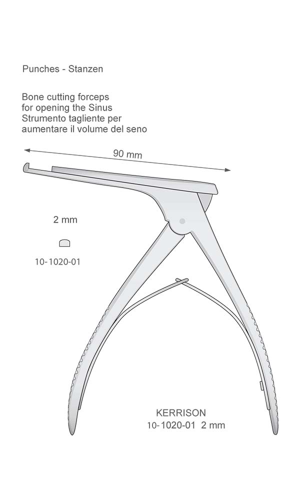 Bone cutting forceps , KERRISON , Punches