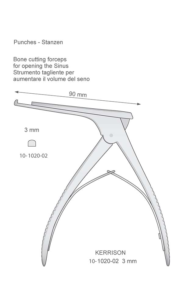 Bone cutting forceps , KERRISON , Punches