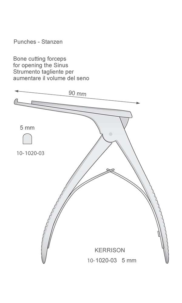 Bone cutting forceps , KERRISON , Punches