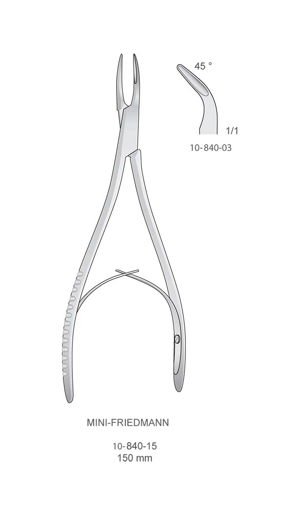 Bone rongeurs , MINI-FRIEDMANN , 45 ?
