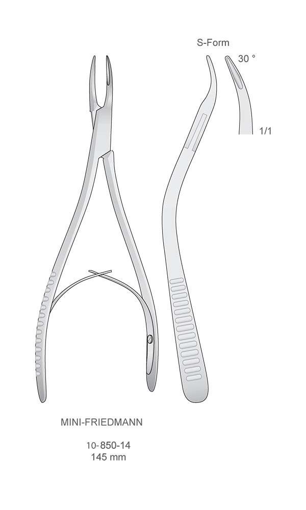 Bone rongeurs , MINI-FRIEDMANN , S-Form , 30 ?