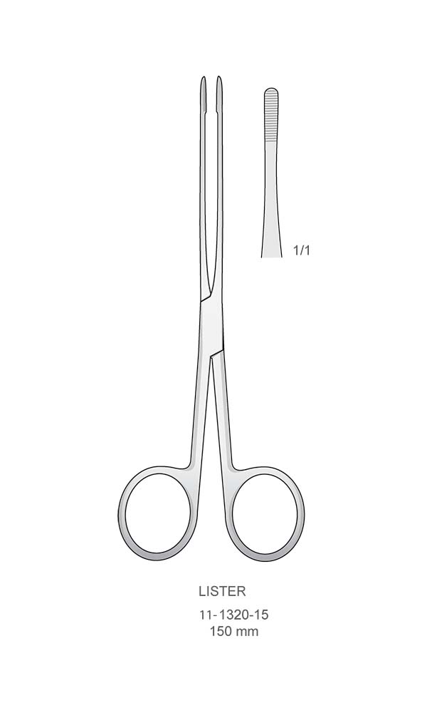 Sponge and Dressing Forceps , LISTER