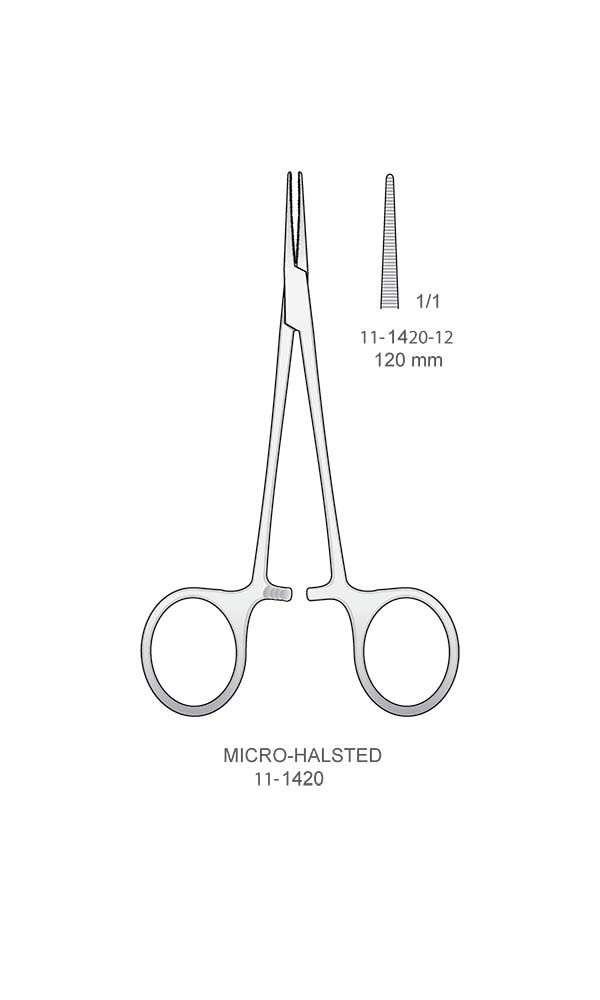 Hemostatic Forceps , MICRO-HALSTED