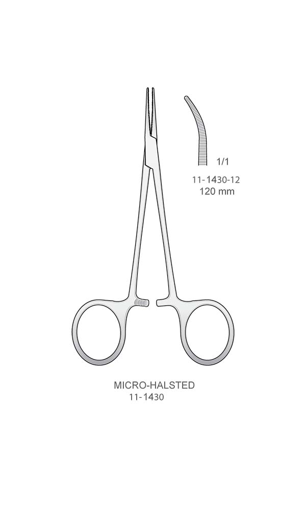 Hemostatic Forceps , MICRO-HALSTED